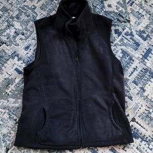 Old Navy Black Fleece XL Vest Women's